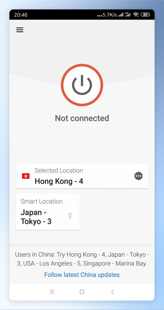 點擊上方中間的連接按鈕進行連接