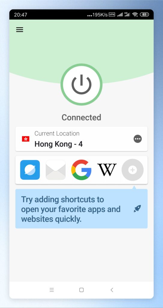 連接成功畫面