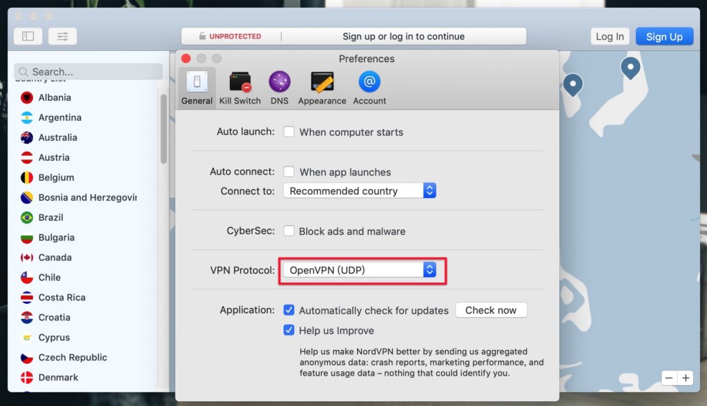 將 VPN Protocol 傳輸協定調整成「OpenVPN (UDP)」