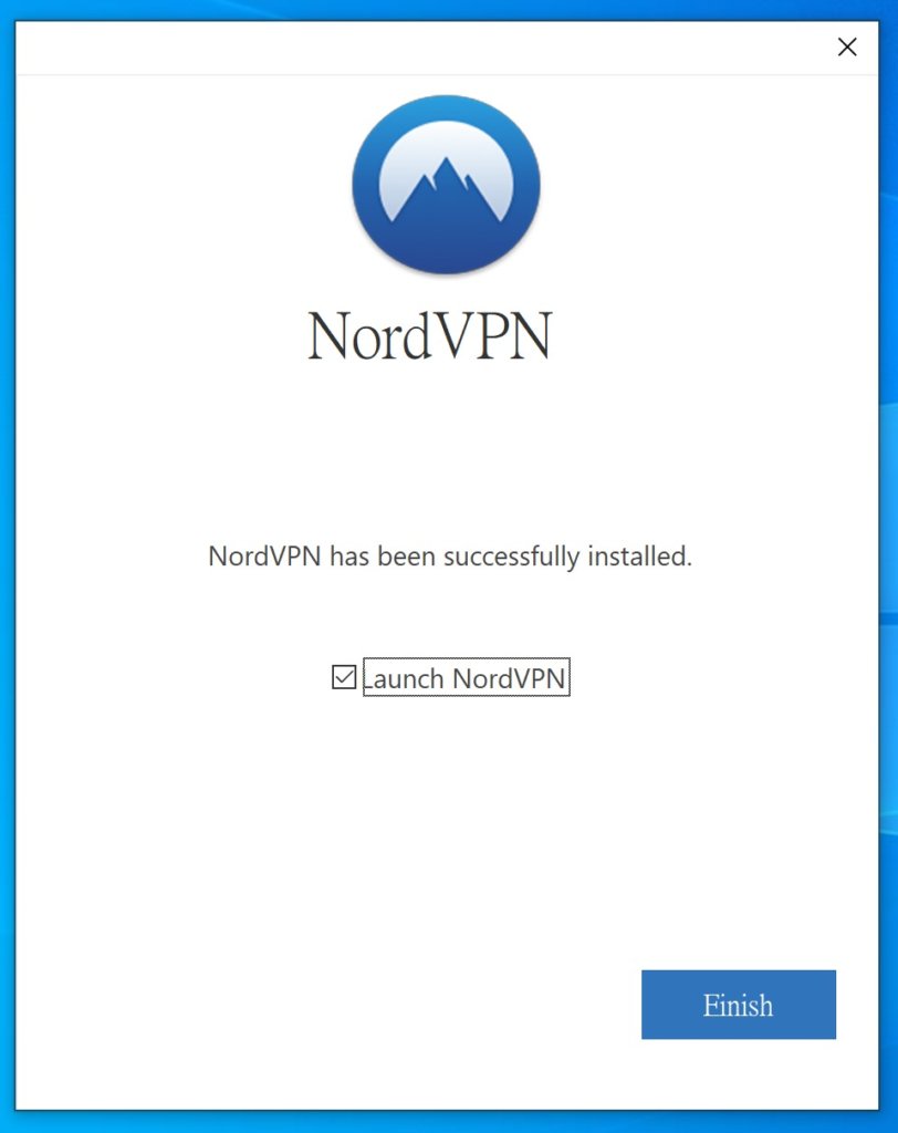 安裝完成後，啟動 NordVPN