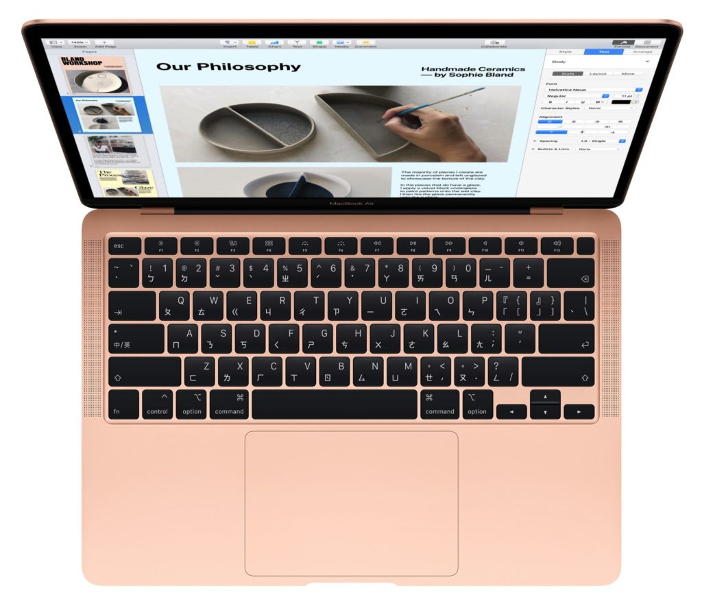 只有 MacBook Air 可以選擇金色外觀
