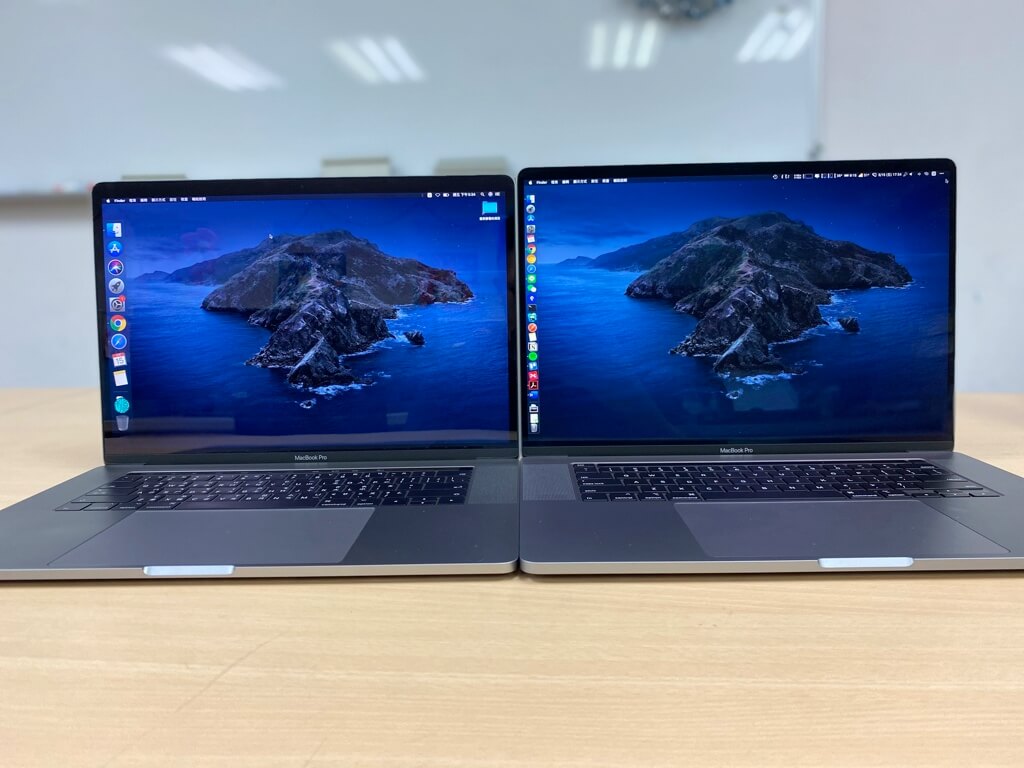 MacBook Pro 2019 16吋與2017 Mid 15吋螢幕相比