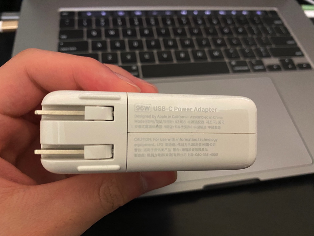 MacBook Pro 2019 16吋 電源轉換器提升到96W