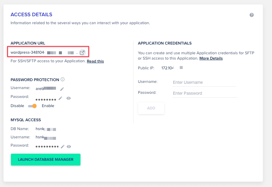 點擊 application url 查看 Staging Site
