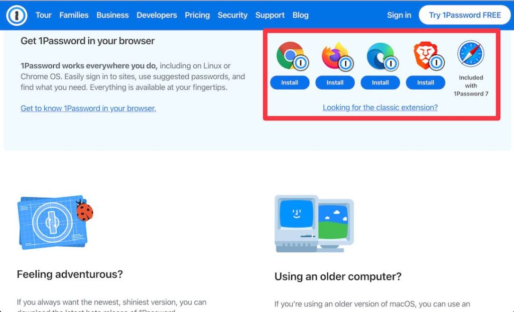 進入網頁後，選擇你正在使用的瀏覽器下載外掛，這邊以下載 Google Chrome 做示範