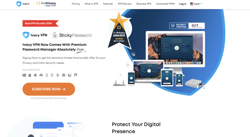 Ivacy VPN 是成立於 2007 年總部位於新加坡的 VPN 供應商