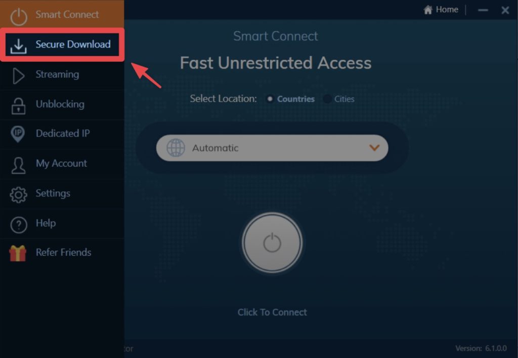 Secure Download 下載、P2P 活動專用伺服器