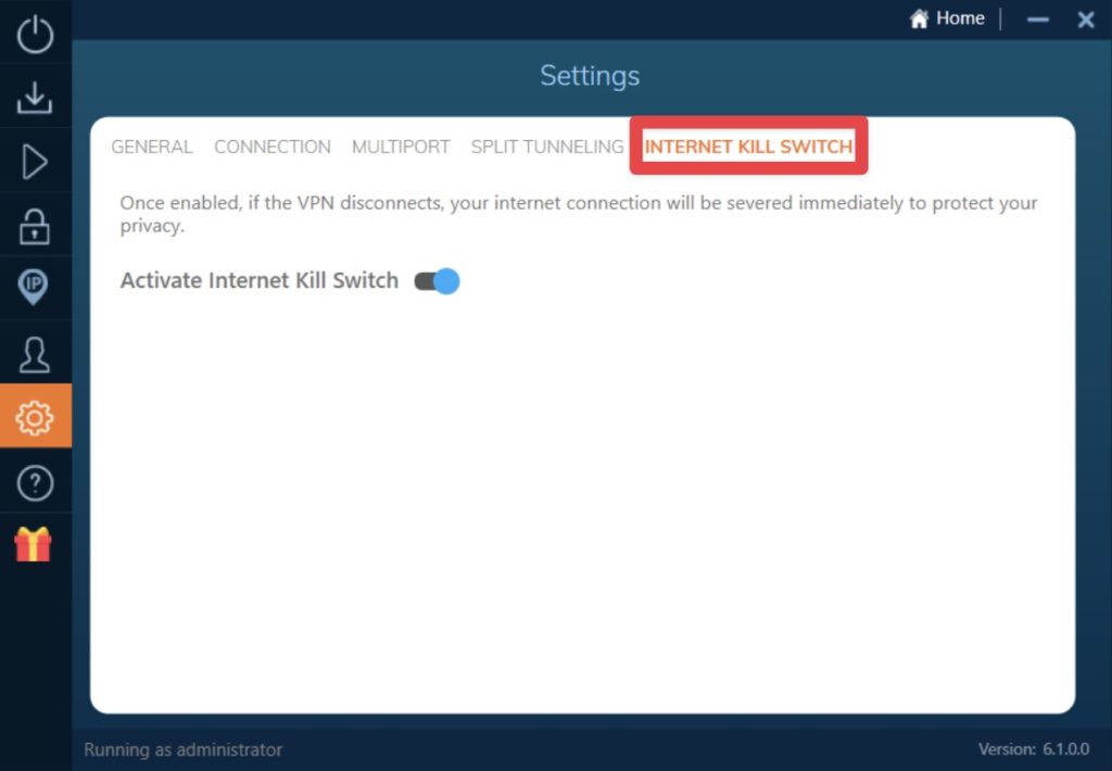Internet kill switch 網路切斷開關