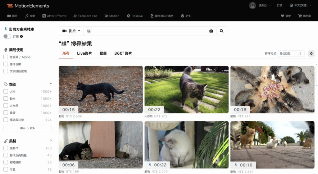 搜尋結果出爐！