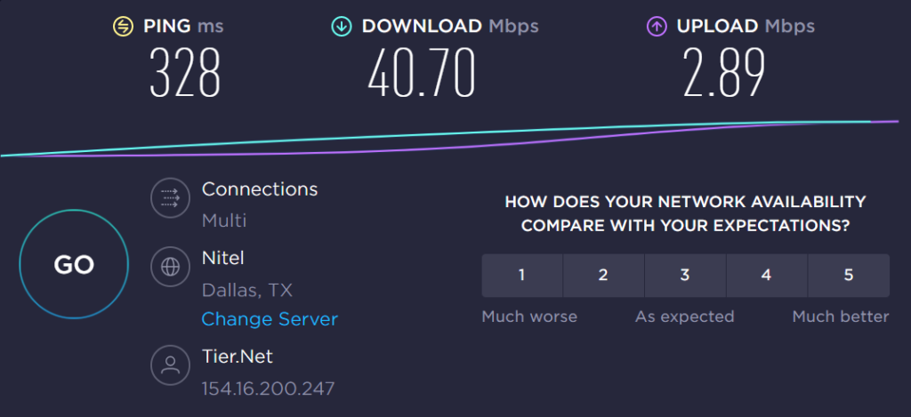 雙跳 VPN 網路速度實測
