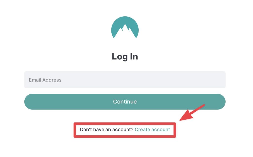 點擊【 Create account 】