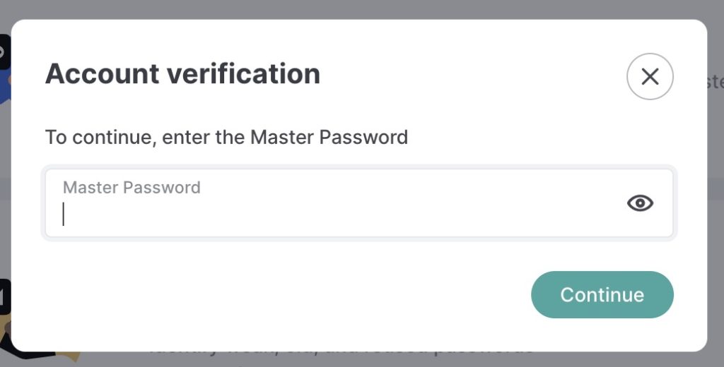 <p class="step">step 2</p>輸入 Master Password