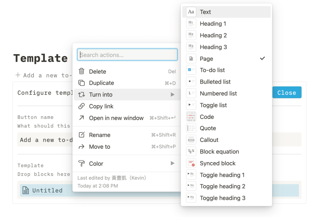 【Notion 常見問題】如何在 Toggle List 、Callout、Template Button 、Sync Block 底下建立區塊並排?如何將兩個資料庫並排?(並排技巧深度解析) 40
