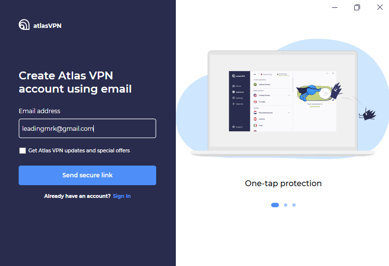 Atlas VPN 帳號
