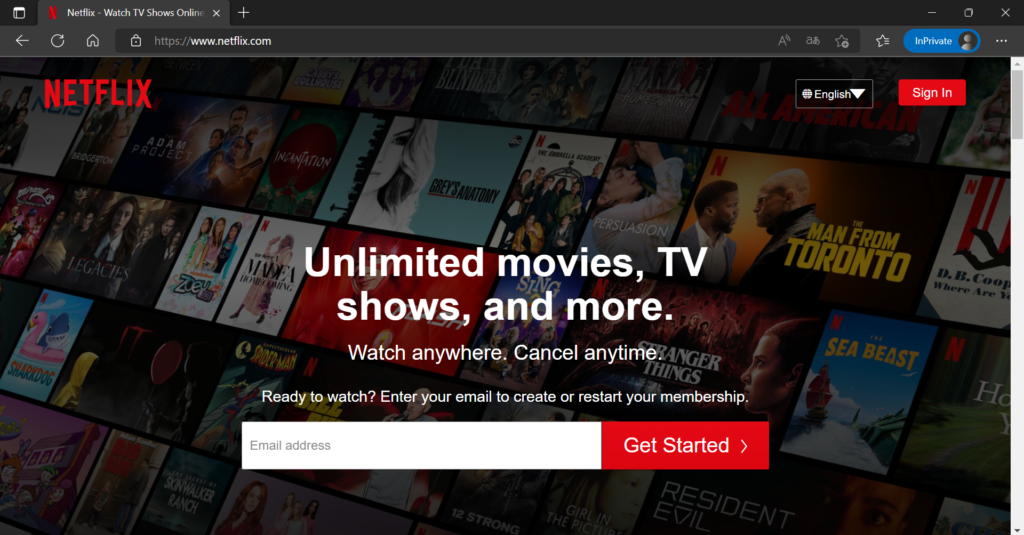 進入 Netflix 網站,登入帳號後