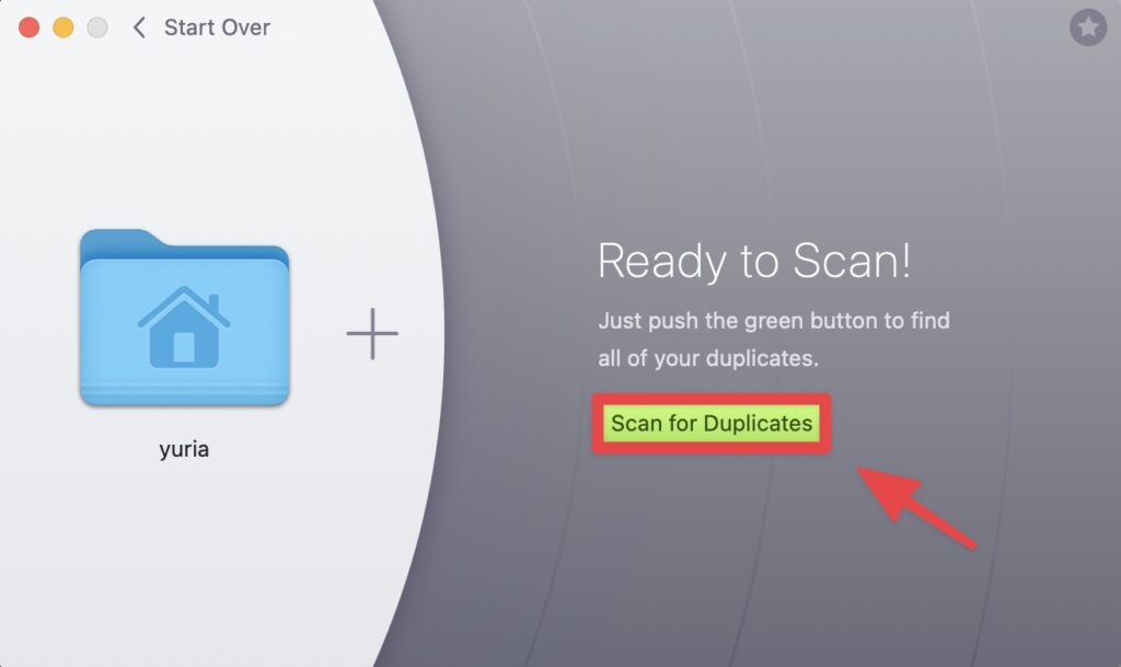 點擊「Scan for Duplicates」
