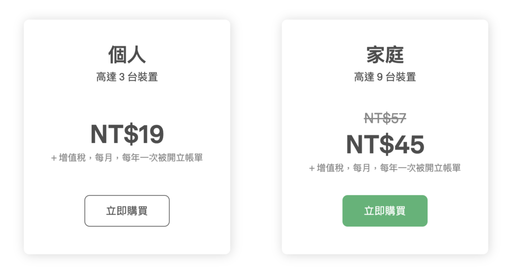 AdGuard 的價格方案