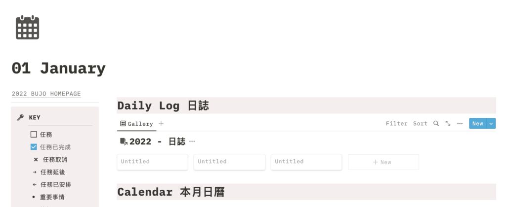 就會以一格一格的方式呈現日誌喔~