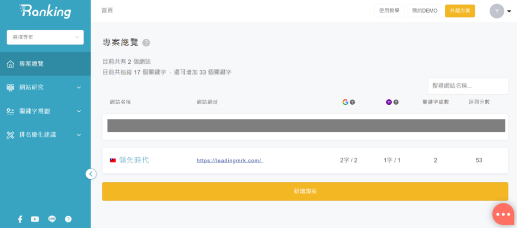 這樣就完成註冊了!可以直接開始免費試用體驗