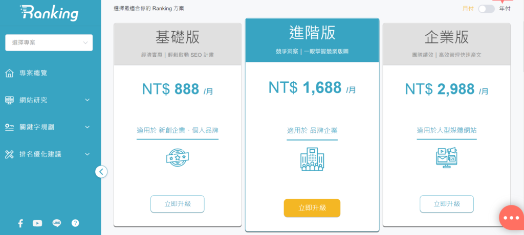 【Ranking SEO 教學&評價】超好用的一站式 SEO 工具,從關鍵字探索、規劃、分析到追蹤,通通做的到! 1