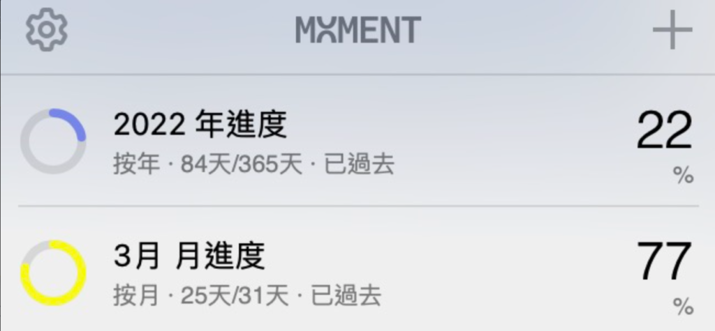 紀錄「進度」