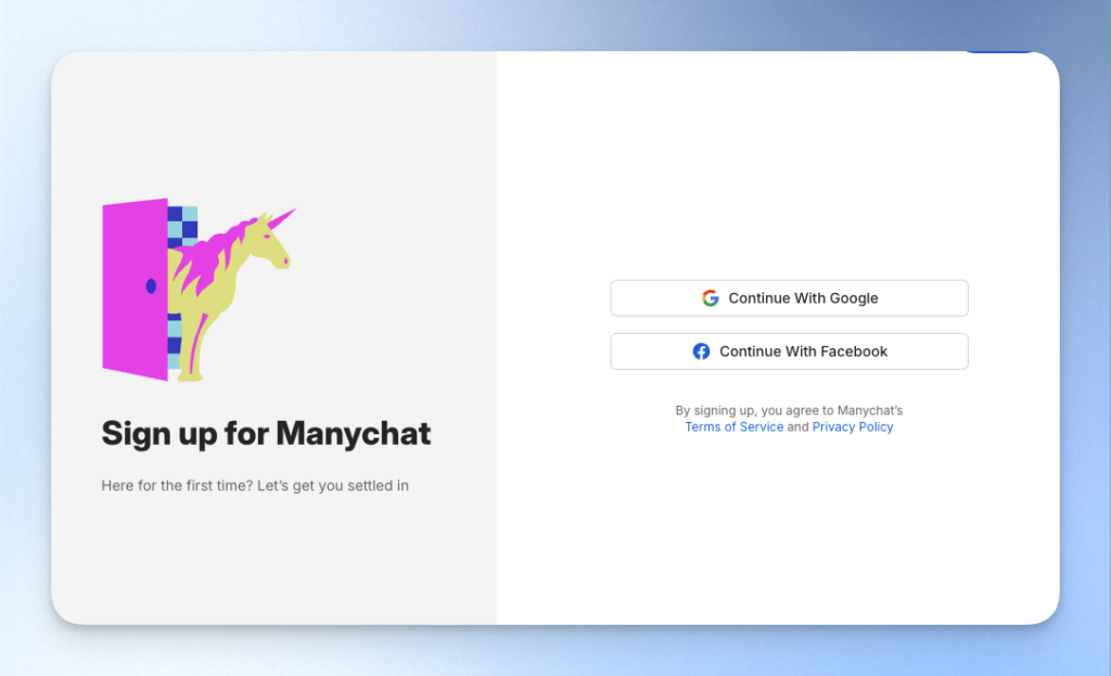 ManyChat 註冊帳號步驟