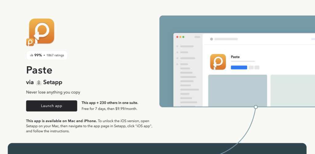 setapp - paste