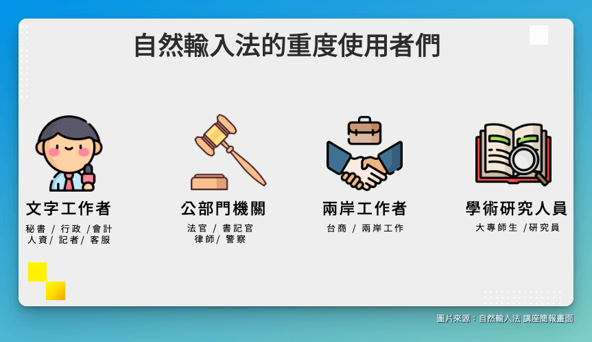 自然輸入法的重度使用者