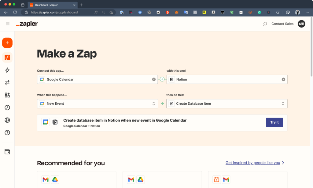 如何將 Google Calendar 串接 Notion 日曆?用 Zapier API 自動同步新增/更新/刪除行程與任務 13