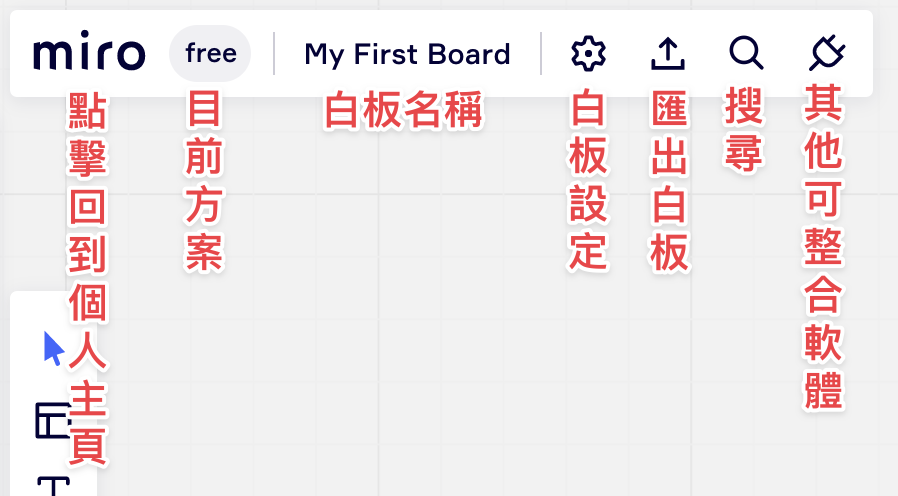 白板基本設定區