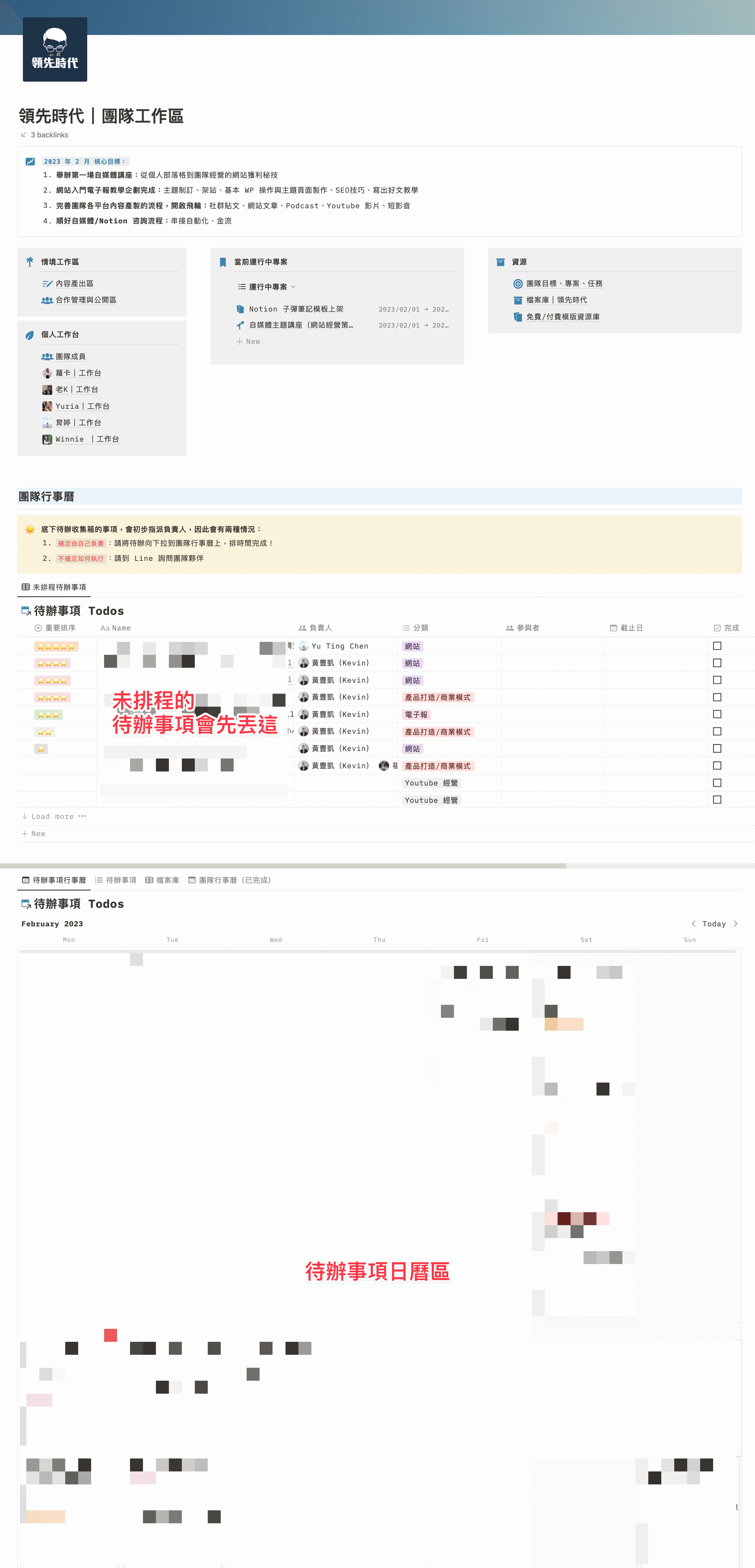 【Notion 案例】自媒體團隊如何運用 Notion？ 2023 年領先時代團隊優化工作區紀錄 4