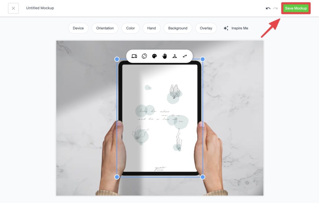 Save Mockup