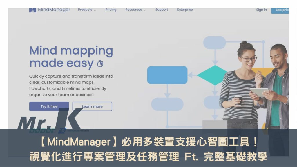【MindManager】必用多裝置支援心智圖工具！視覺化進行專案管理及任務管理 Ft. 完整基礎教學