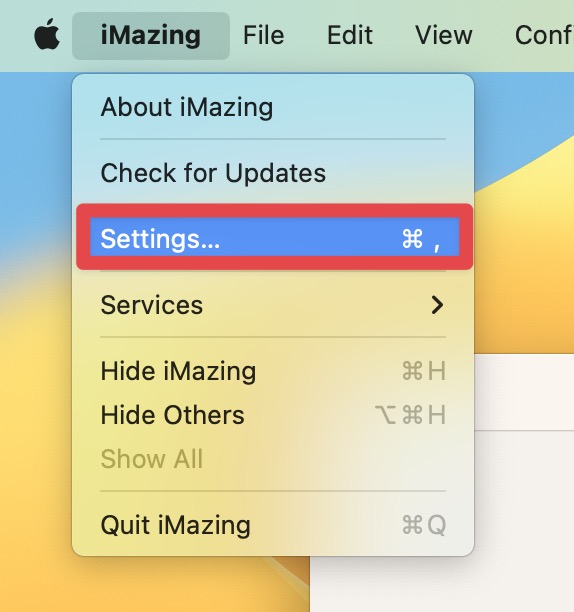 點擊右上角「Settings...」進入到設定