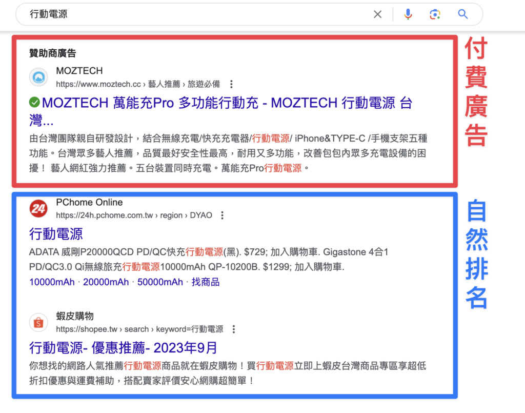 SEO 自然排名