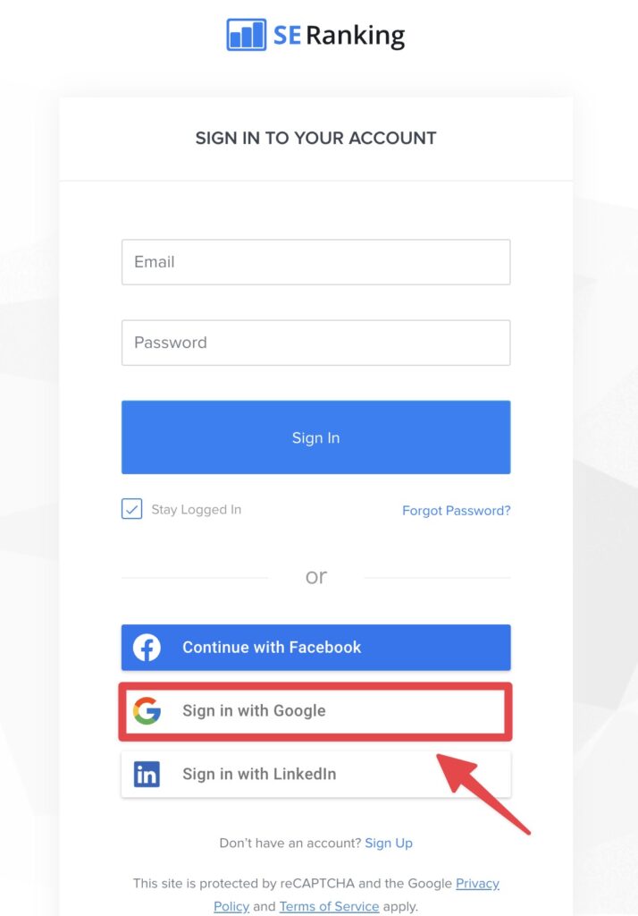 輸入電子郵件、密碼註冊,也可以選擇使用 Facebook、Google 等帳號直接登入,這邊我們以 Google 帳號做示範