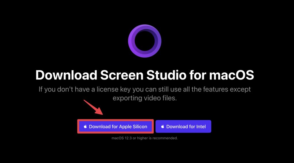 選擇「Download for Apple Silicon」