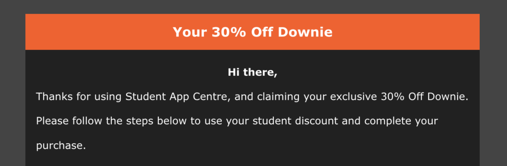 Downie 學生優惠