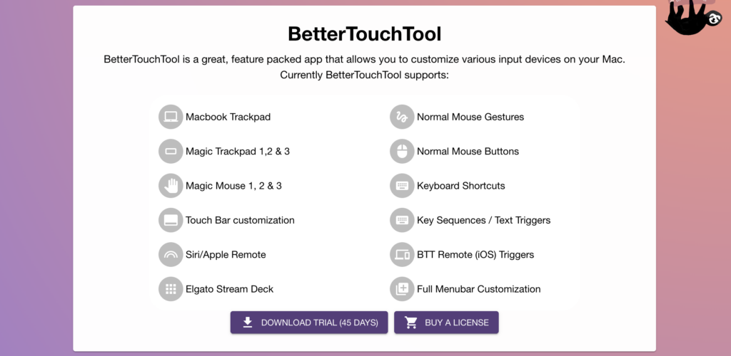 BetterTouchTool 簡介