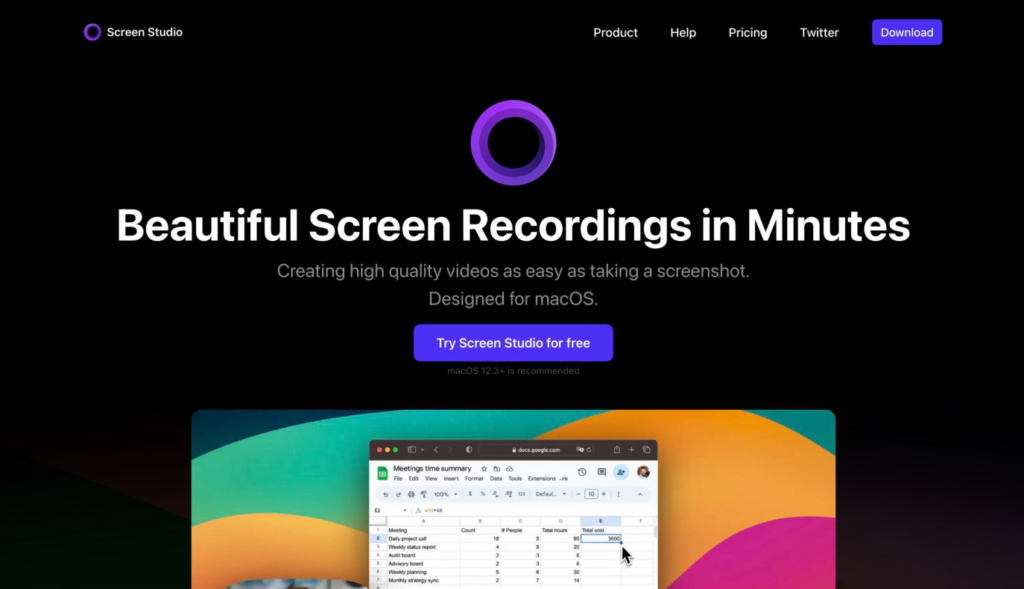 Mac 螢幕錄影工具推薦:Screen Studio
