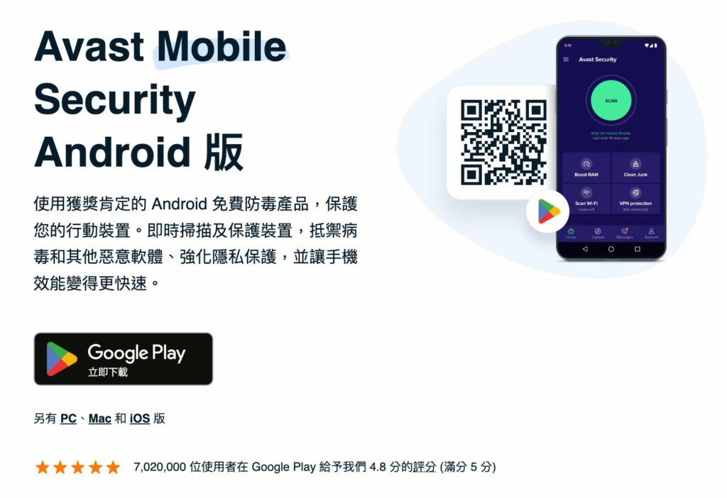 Avast 提供跨裝置保護