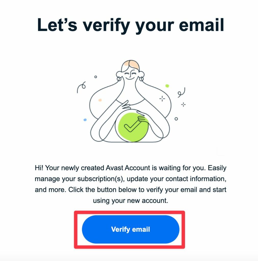 Avast 信箱驗證
