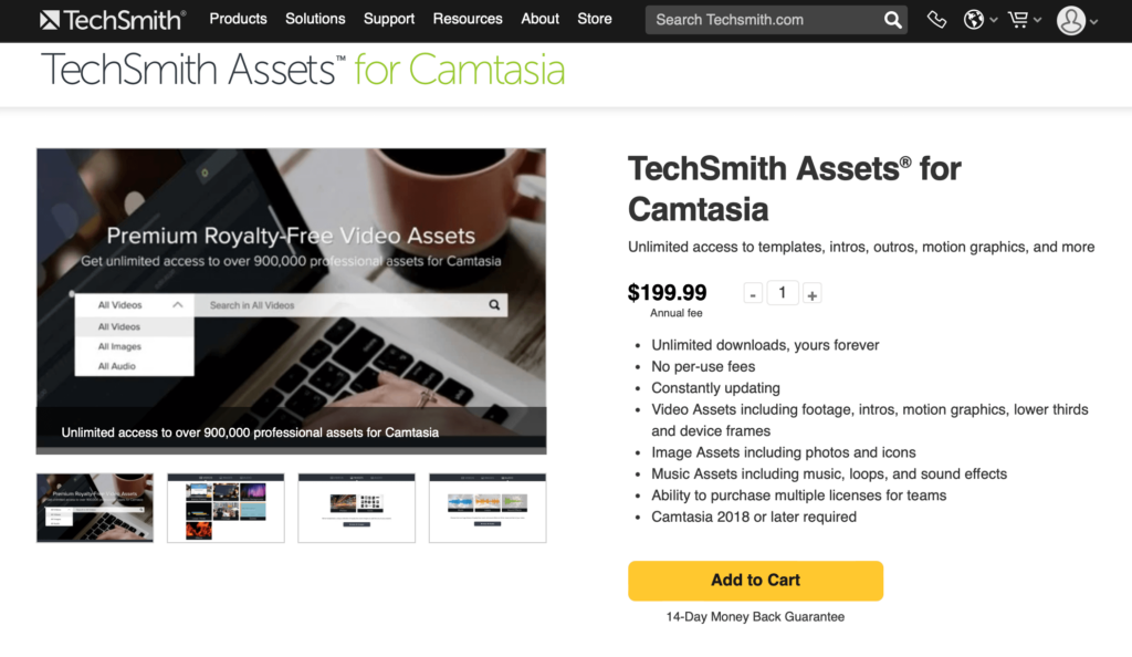Camtasia Assets 素材庫