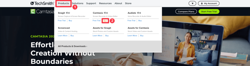 Camtasia 購買教學