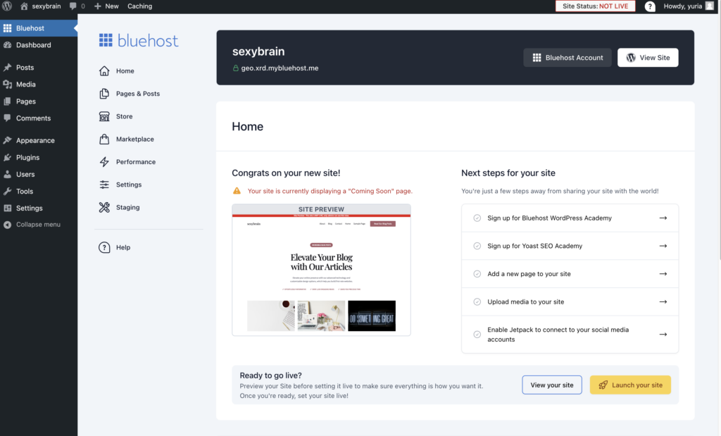  WordPress 的後台