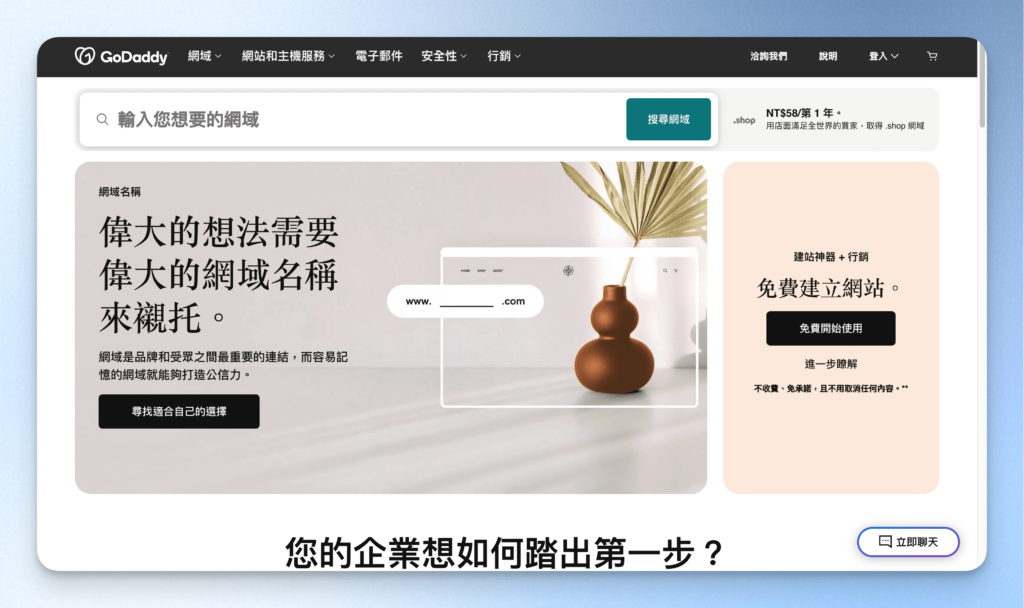 GoDaddy 官網