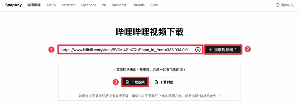 使用 bilibili 影片下載網站