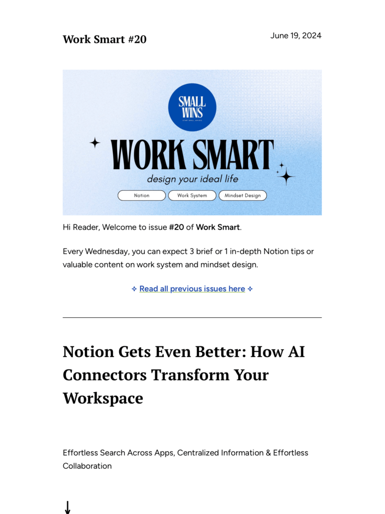 Miyavi (Small Wins) Work Smart 電子報 #20｜Notion Gets Even Better
