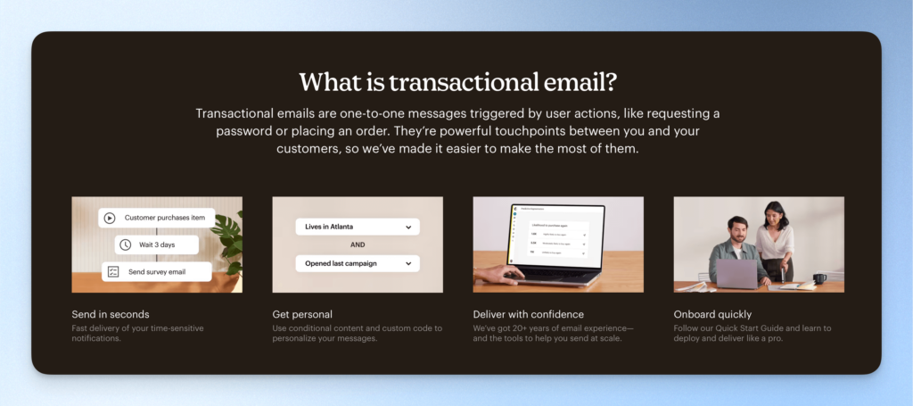 MailChimp 交易信件服務 Transactional Email