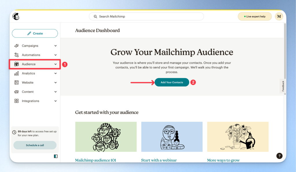 MailChimp 匯入聯絡人教學